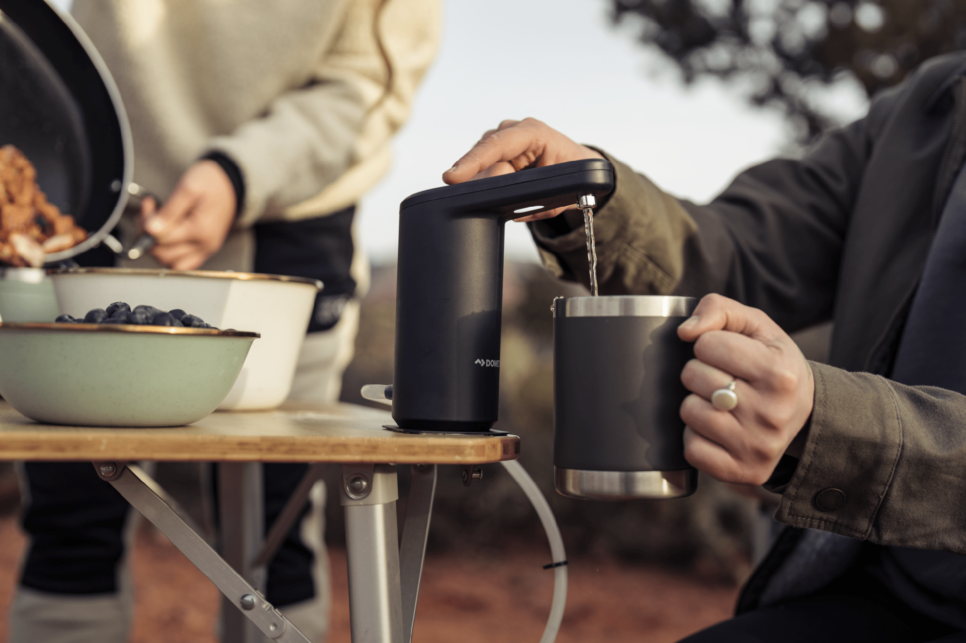 A usb rechargeable portable water dispenser